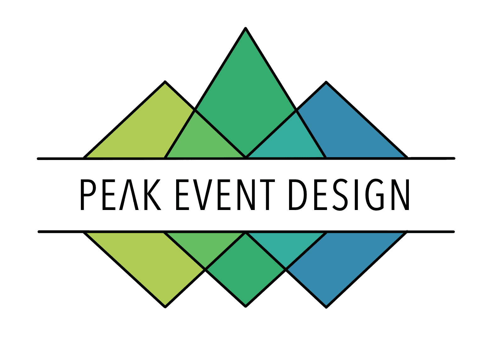 A logo for peak event design