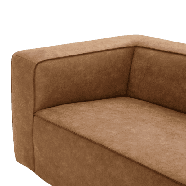 An image of a tan upholstered sofa.