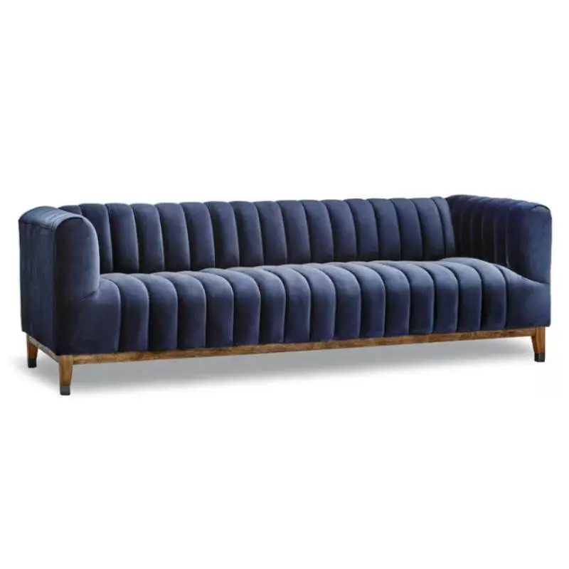 A Princeton Sofa with wooden legs.