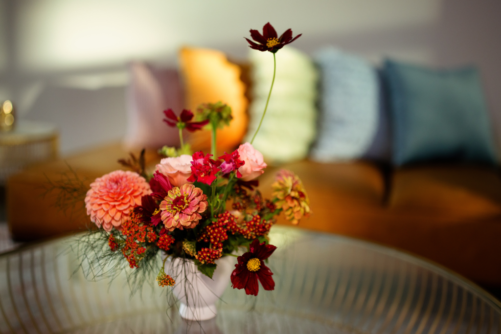 Floral arraignment at an event